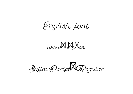 BuffaloScript-Regular.otf下载
