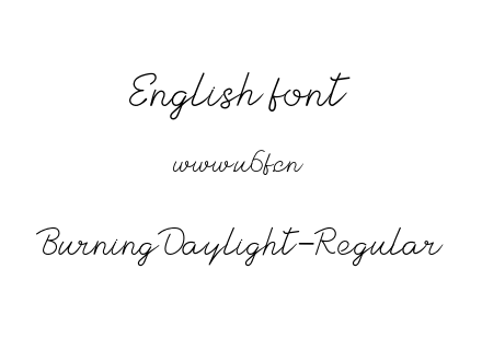 BurningDaylight-Regular.otf下载