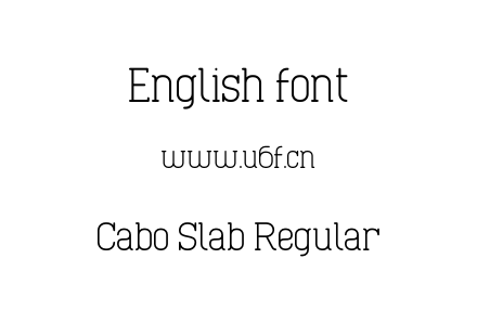 Cabo Slab Regular.otf下载