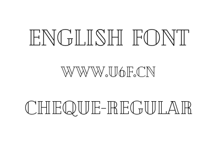Cheque-Regular.otf下载