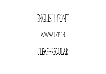 CLEAF-Regular.otf下载