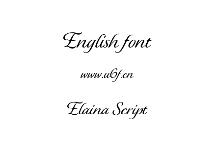 Elaina Script.otf下载