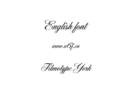 Filmotype York.otf下载