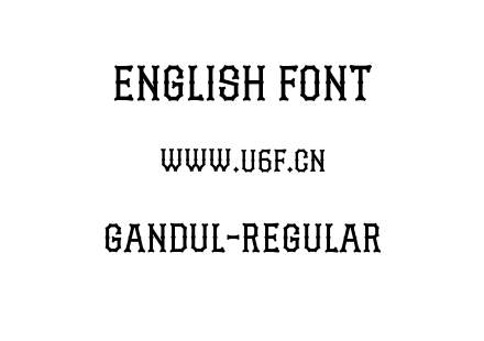 Gandul-Regular.otf下载