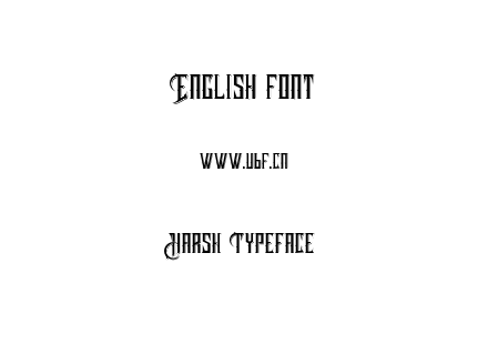 Harsh Typeface.otf下载