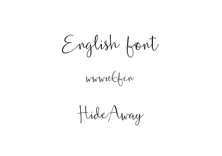 HideAway.otf下载