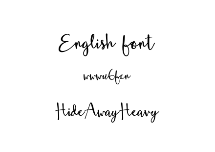 HideAwayHeavy.otf下载