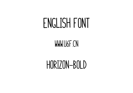 Horizon-Bold.otf下载