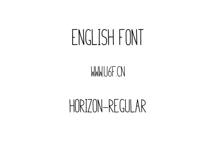 Horizon-Regular.otf下载