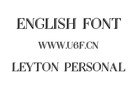 Leyton Personal.otf下载
