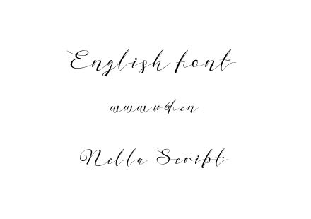 Nella Script.otf下载