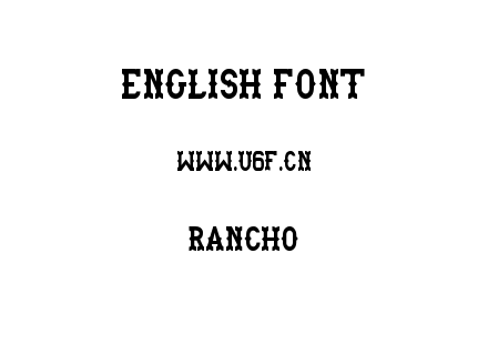 Rancho.otf下载
