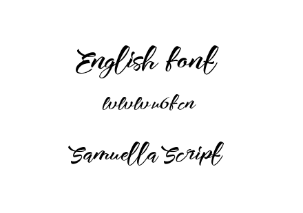 Samuella Script.otf下载