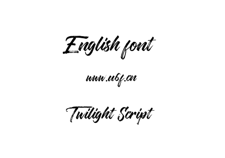 Twilight Script.otf下载