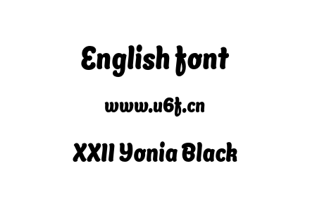 XXII Yonia Black.otf下载