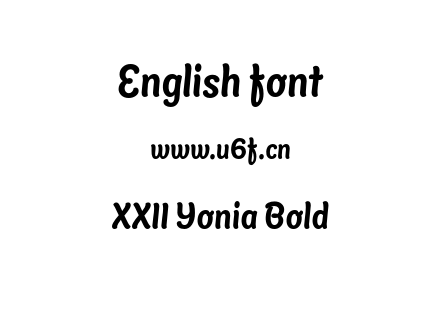 XXII Yonia Bold.otf下载