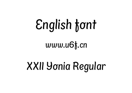 XXII Yonia Regular.otf下载