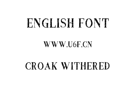 Croak Withered.otf下载