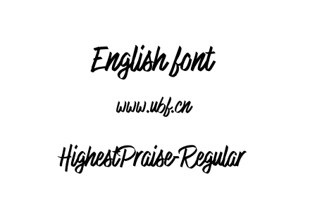 HighestPraise-Regular.otf下载