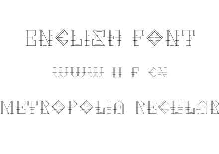 Metropolia-Regular.otf下载