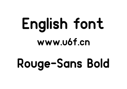 Rouge-Sans Bold.otf下载