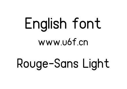 Rouge-Sans Light.otf下载