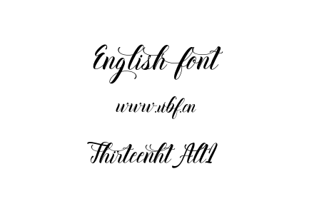 Thirteenht Alt1.otf下载
