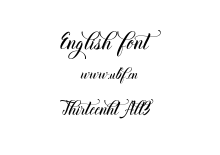Thirteenht Alt3.otf下载