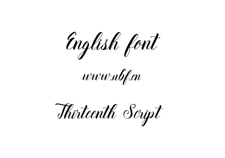 Thirteenth Script.otf下载