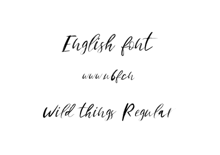 Wild things Regular.otf下载
