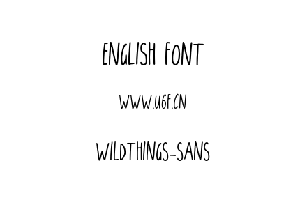 WildThings-Sans.otf下载