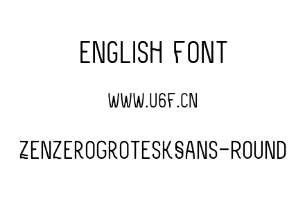 ZenzeroGroteskSans-Round.otf下载