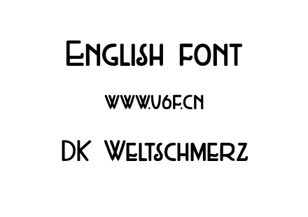 DK Weltschmerz.otf下载