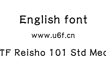 A-OTF Reisho 101 Std Medium.otf