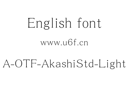 A-OTF-AkashiStd-Light.otf