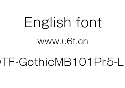 A-OTF-GothicMB101Pr5-Light.otf