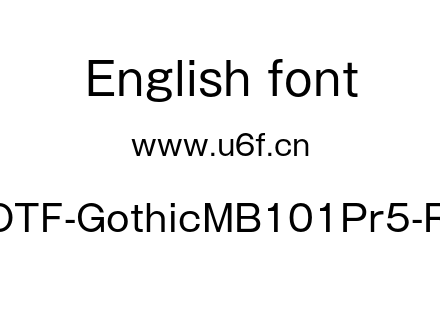 A-OTF-GothicMB101Pr5-Reg.otf