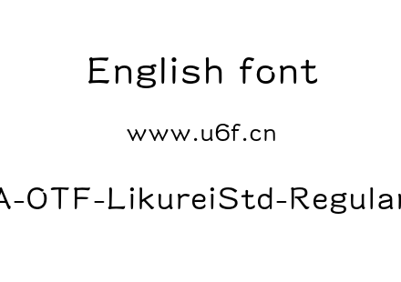 A-OTF-LikureiStd-Regular.otf