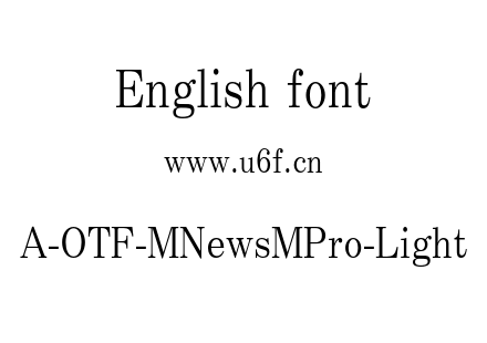 A-OTF-MNewsMPro-Light.otf下载