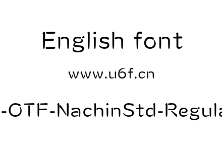 A-OTF-NachinStd-Regular.otf下载
