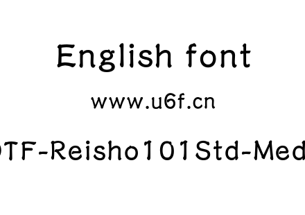 A-OTF-Reisho101Std-Medium.otf下载