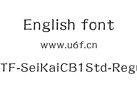 A-OTF-SeiKaiCB1Std-Regular.otf