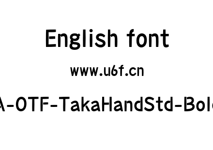 A-OTF-TakaHandStd-Bold.otf下载
