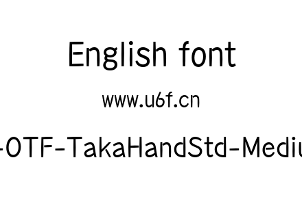 A-OTF-TakaHandStd-Medium.otf