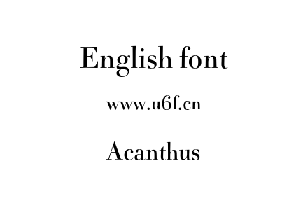 Acanthus.otf下载