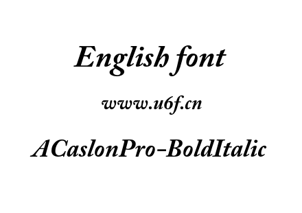 ACaslonPro-BoldItalic.otf下载