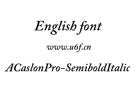 ACaslonPro-SemiboldItalic.otf下载