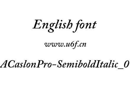ACaslonPro-SemiboldItalic_0.otf下载