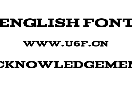 Acknowledgement.otf下载