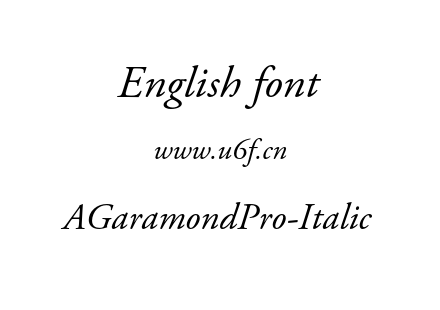 AGaramondPro-Italic.otf下载